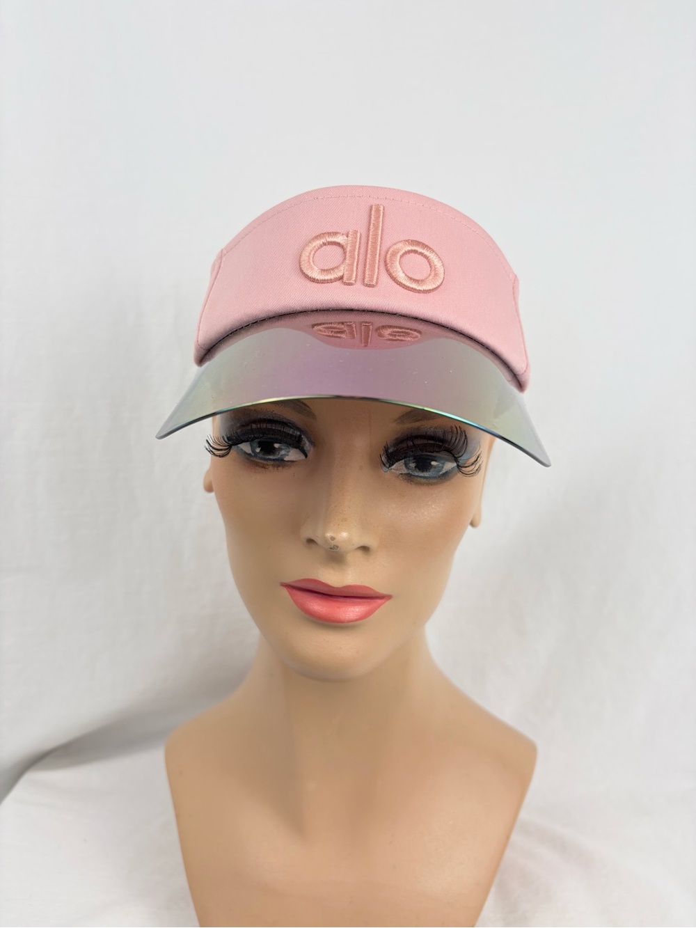 Alo Yoga Airlift Solar Visor Pink Holographic Brim OS